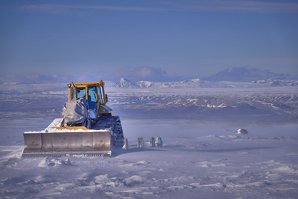 Langjokull Glacier (second largest ice cap in Iceland), west central Iceland