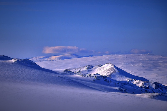 Langjokull Glacier (second largest ice cap in Iceland), west central Iceland