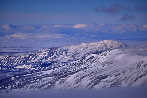 Langjokull Glacier (second largest ice cap in Iceland), west central Iceland