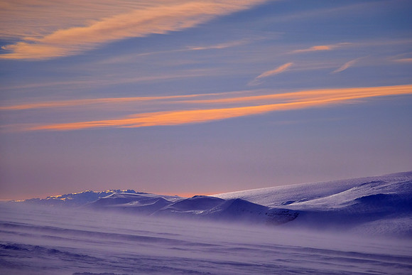 Langjokull Glacier (second largest ice cap in Iceland), west central Iceland