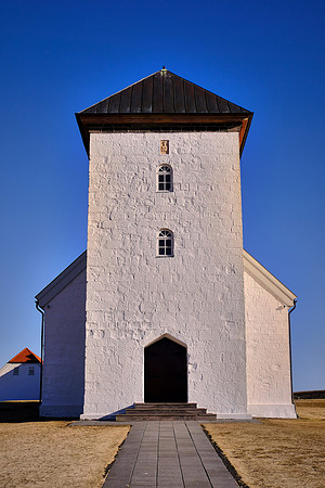 Church at Bessastadir, the official residence of the president of Iceland.