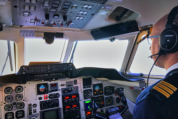 In the air to the Westman Islands, Iceland