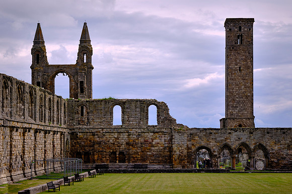 St Andrews Cathedral was built in 1158 and became the centre of the Medieval Catholic Church in Scotland.