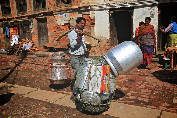 Rural life on the outskirts of Kathmandu