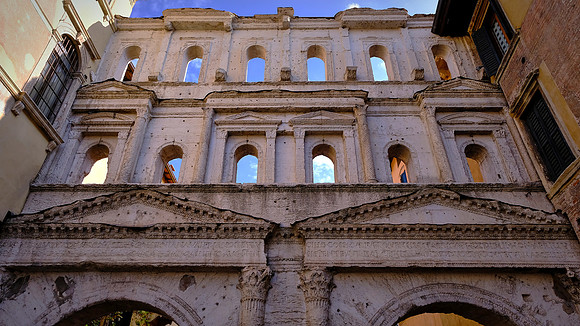 Roman gate in Verona, Veneto