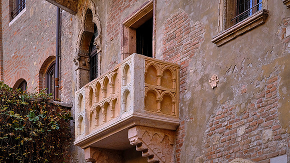Romeo and Juliet balcony in Verona, Veneto