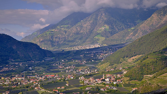 Mountain valley near Merano, South Tyrol