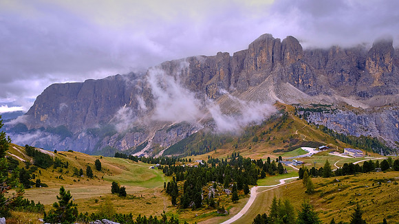 Ladin valley, Dolomites, South Tyrol