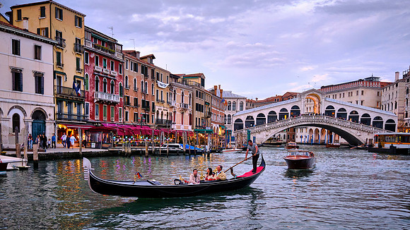Grand Canal and Rialto Bridge, Venice