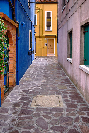 Burano Island in Venetian lagoon