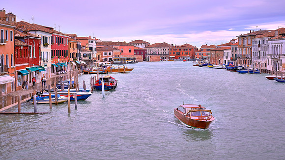 Murano Island in the Venetian lagoon