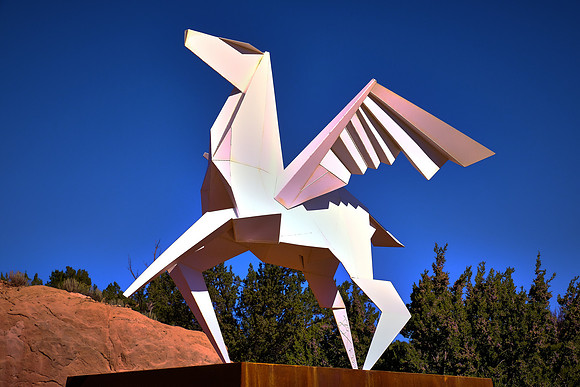 Turquoise Trail Sculpture Garden, Cerrillos, New Mexico (Origami means “folding paper” in Japanese)