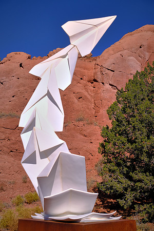 Turquoise Trail Sculpture Garden, Cerrillos, New Mexico (Origami means “folding paper” in Japanese)