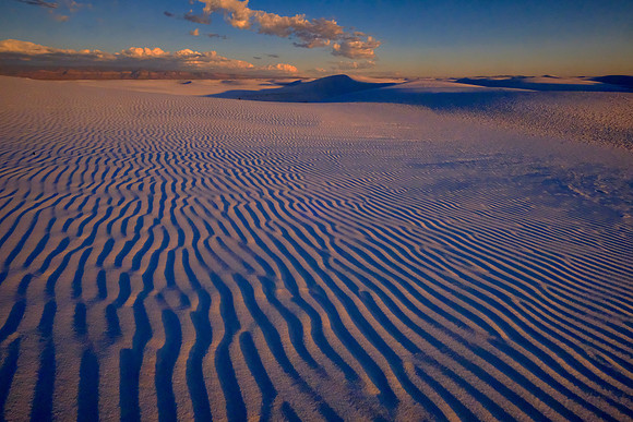 Sunset over White Sands National Monument, New Mexico