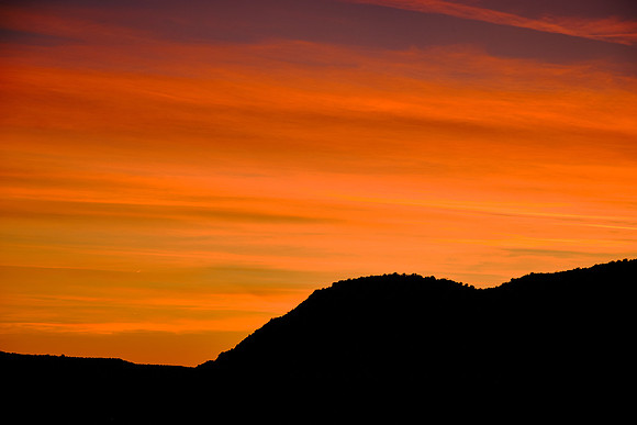 Sunset over Canyons of the Ancients National Monument, Colorado.
