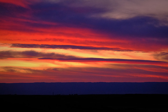Sunset over Bisti Badland, New Mexico