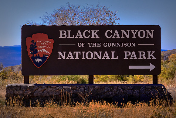 The Black Canyon of the Gunnisor is an ancient gorge over 2,000 feet deep.
