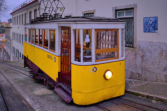 The first streetcars hit the cobbled streets of Lisbon in 1873 and were pulled by horses.