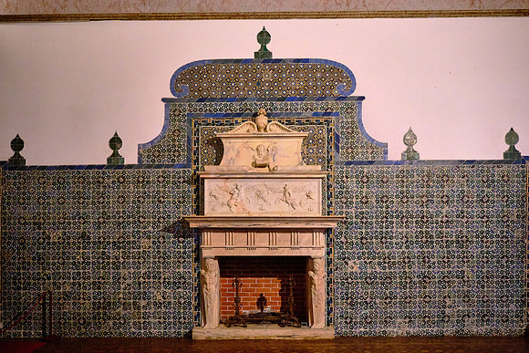 The Palace of Sintra, in the town of Sintra, is the best-preserved medieval royal residence in Portugal.