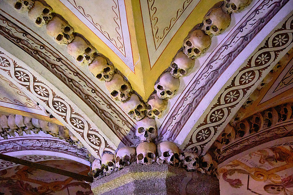 Over 4,000 human skulls.