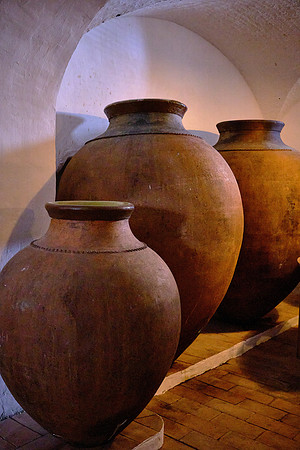 The Adega da Talha winery, in Évora, ferments their wine in clay pots called talhas.