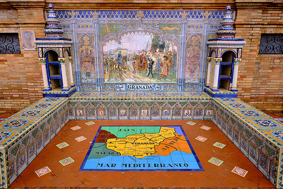 This alcove celebrates the province of Granada.