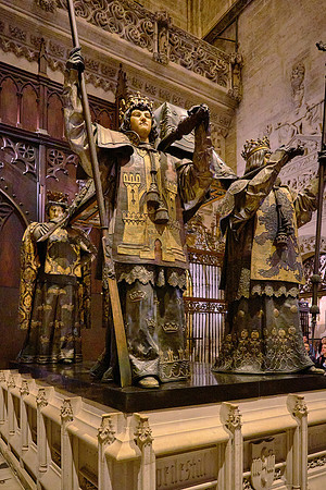 Christopher Columbus is buried here; his son Diego is also buried in the cathedral.