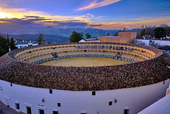 The Plaza de toros de Ronda is the oldest bullfighting ring in Spain and was built in 1784.