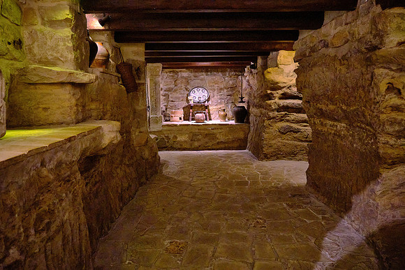 The developer intended to build apartments on the site but instead recreated the medieval synagogue.