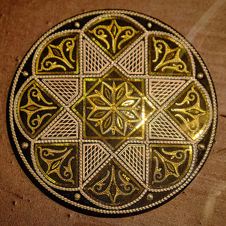 Made with silver and gold fine wire.