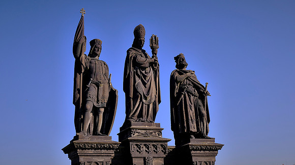 Construction started on the Charles Bridge in 1357 and was completed in 1402.