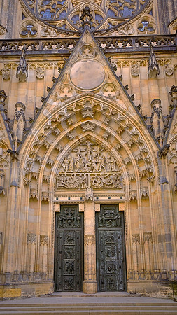 St. Vitus is a prominent example of Gothic architecture and is the largest and most important church in the country.