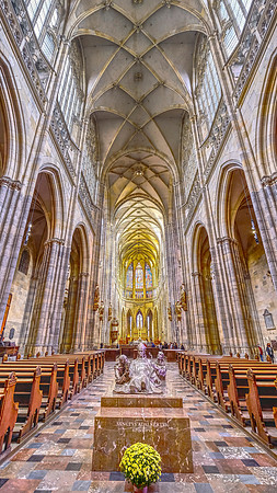 Located within Prague Castle, the cathedral contains the tombs of many Bohemian kings and Holy Roman Emperors.
