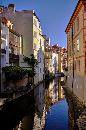 The Čertovka (aka Devil’s Stream) is a picturesque man-made channel on the Vltava River in Prague.