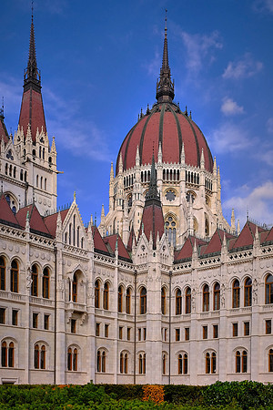 The Hungarian Parliament Building has been the largest building in Hungary since its completion in 1902.