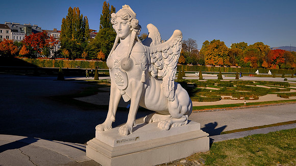 The Belvedere Palace was built in 1712-23 by Johann Lucas von Hildebrandt, a master Baroque architect.