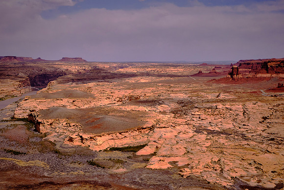 Colorado River and the Lake Powell reservoir overlook, UT. The reservoir is named for John Wesley Powell, a civil war veteran who explored the river via three wooden boats in 1869.