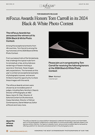 reFocus Press Release:  2024 August 28