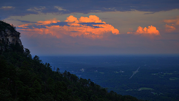 Sunset atop Pilot Mountain State Park, Pilot Mountain, NC