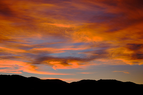 Artist's Drive at sunset, Death Valley NP, CA