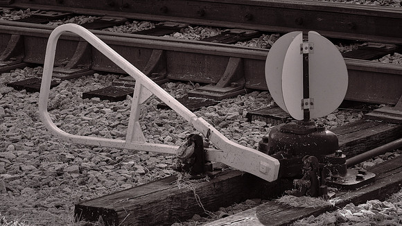 Railroad switch, Spencer Shops, North Carolina