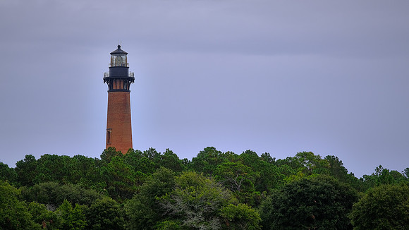 Currituck Beach Lighthouse (1875), Currituck, North Carolina, in the aftermath of Hurricane Sally