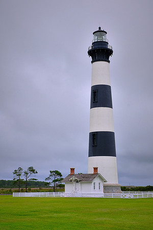 Bodie Island Lighthouse (1872), Nags Head, North Carolina, in the aftermath of Hurricane Sally