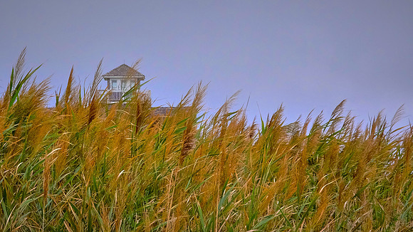 Life-Saving Station (1898), Oregon Inlet, Rodanthe, North Carolina, in the aftermath of Hurricane Sally