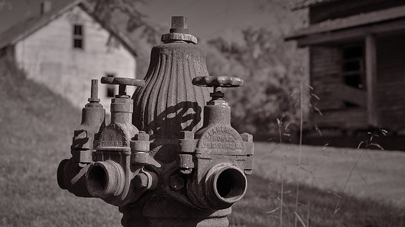 Village fire hydrant.