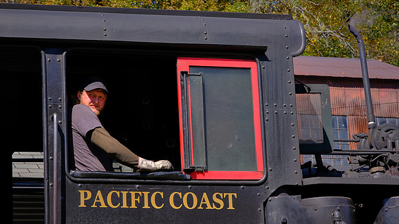 The railroad owns eight Shay locomotives, one Heisler locomotive, and one Climax locomotive.