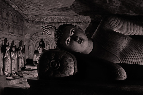 The Dambulla cave still operates as a monastery and remains the best-preserved ancient edifice in Sri Lanka.