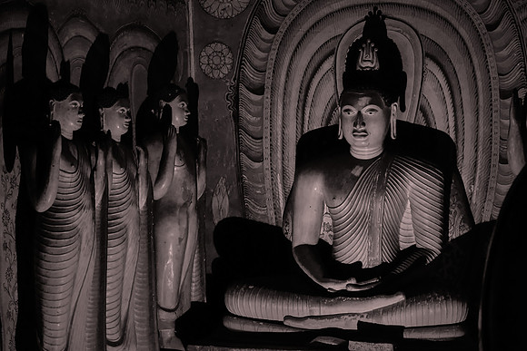 Buddhist monks meditating in the caves of Dambulla at that time provided the exiled king protection from his enemies.