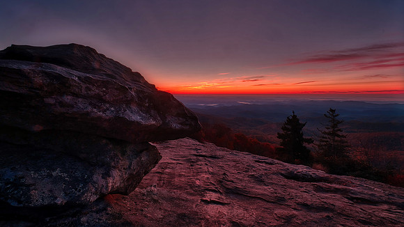 Sunrise over Beacon Heights, Blue Ridge Parkway, NC