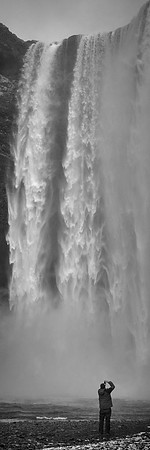Skógafoss waterfall (one of the largest in country: 82 ft wide, 200 ft drop), south coast, Iceland